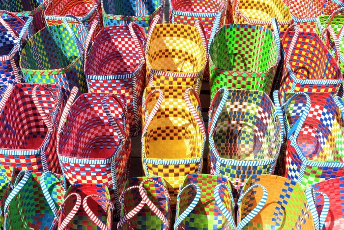 Framed Print : Colourful bags made by hand, Bagan, Myanmar (Burma), Asia Framed Print : Colourful bags made by hand, Bagan, Myanmar (Burma), Asia
