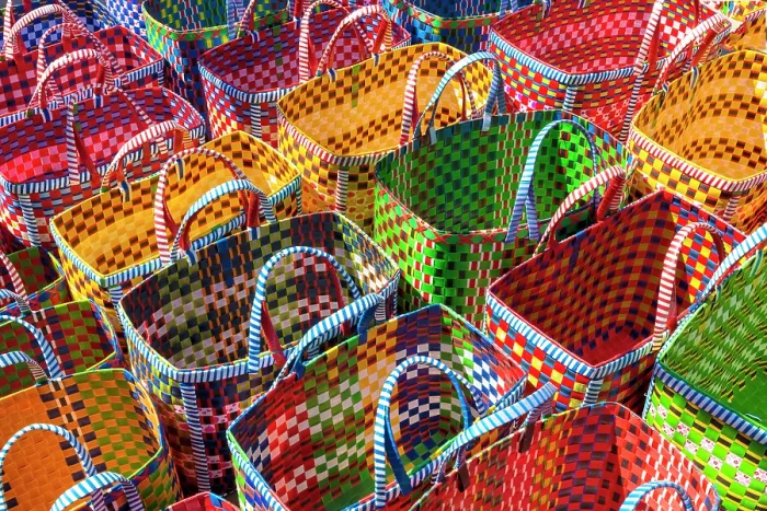 Framed Print : Colourful bags made by hand, Bagan, Myanmar (Burma), Asia Framed Print : Colourful bags made by hand, Bagan, Myanmar (Burma), Asia