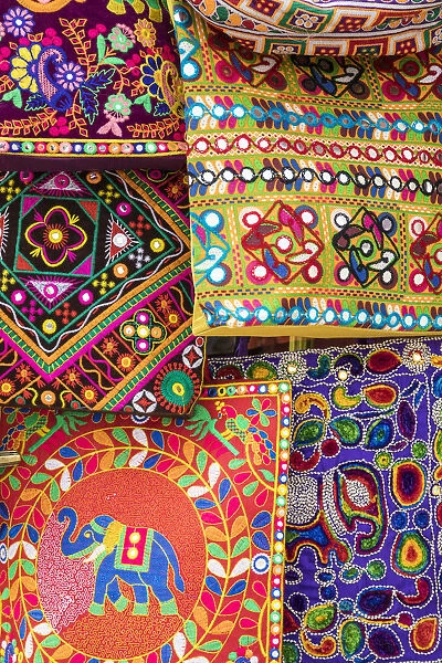 Colourful bags for sale, Udaipur, Rajasthan, India