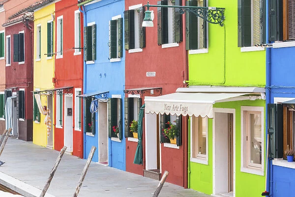 Colourful Buildings, Burano, Venice, Italy