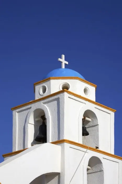 Framed Print : Colourful Church, Oia, Santorini, Greece Framed Print : Colourful Church, Oia, Santorini, Greece