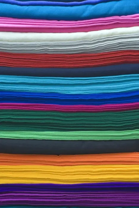 Framed Print : Colourful cloths, Otavalo, Ecuador Framed Print : Colourful cloths, Otavalo, Ecuador