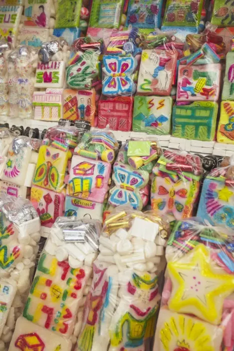Framed Print : Colourful confectionery in Witches Market, La Paz, Bolivia Framed Print : Colourful confectionery in Witches Market, La Paz, Bolivia