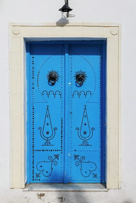 Framed Print : Colourful door, Hammamet, Tunisia Framed Print : Colourful door, Hammamet, Tunisia