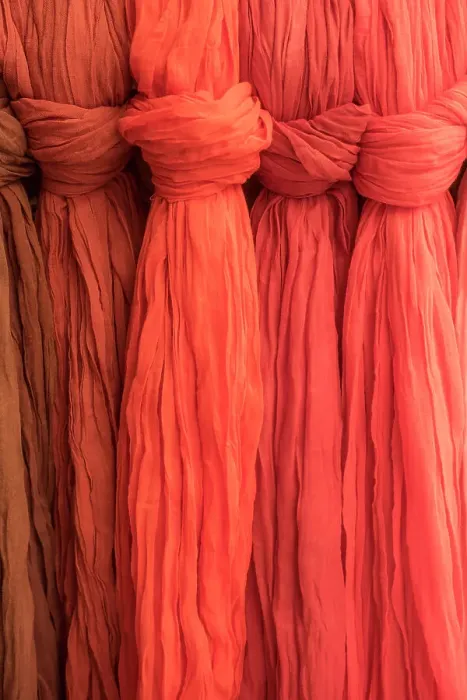 Framed Print : Colourful fabrics, Mallorca, Balearic Islands, Spain