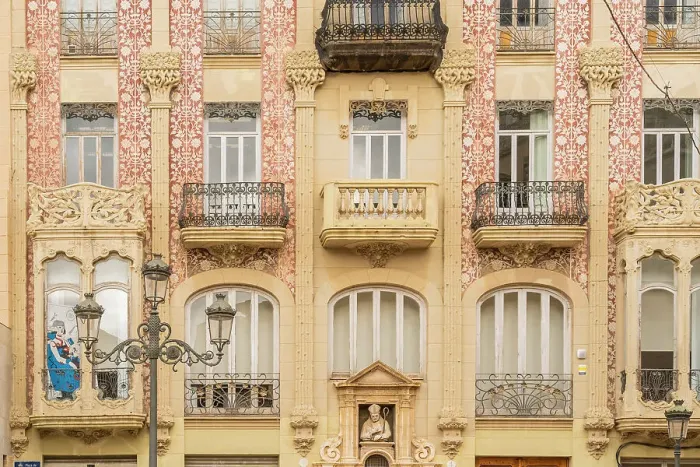 Framed Print : Colourful facade on Placa de l'Almoina, Valencia, Spain Framed Print : Colourful facade on Placa de l'Almoina, Valencia, Spain
