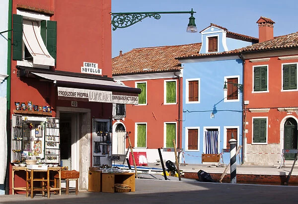 Colourful houses in Burano, Veneto region, Italy