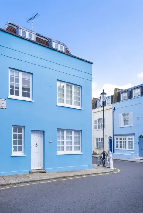 Framed Print : Colourful houses in Chelsea, London, England, UK