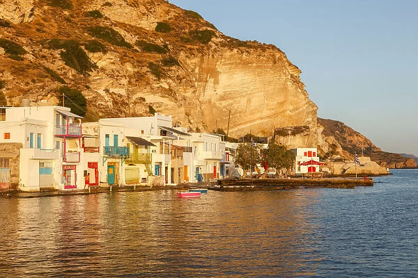Colourful Houses in the Small Village of Klima on the Island of Milos, Cyclades, Greece