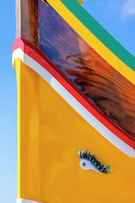Framed Print : A Colourful Luzzu with the Eye of Osiris in Marsaxlokk Harbour, Marsaxlokk, Malta, Southern Europe Framed Print : A Colourful Luzzu with the Eye of Osiris in Marsaxlokk Harbour, Marsaxlokk, Malta, Southern Europe