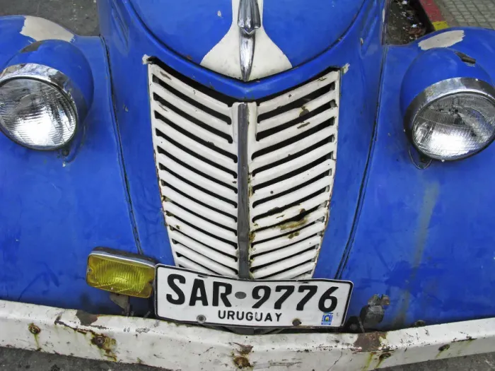 Framed Print : Colourful Old Car. Montevideo, Uruguay Framed Print : Colourful Old Car. Montevideo, Uruguay