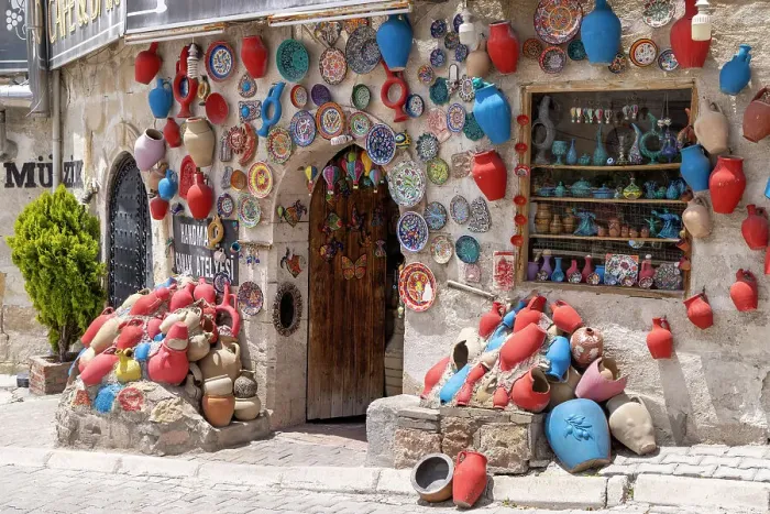 Framed Print : A colourful Pottery shop, Avanos, Cappadocia, Nevsehir Province, Central Anatolia, Turkey Framed Print : A colourful Pottery shop, Avanos, Cappadocia, Nevsehir Province, Central Anatolia, Turkey