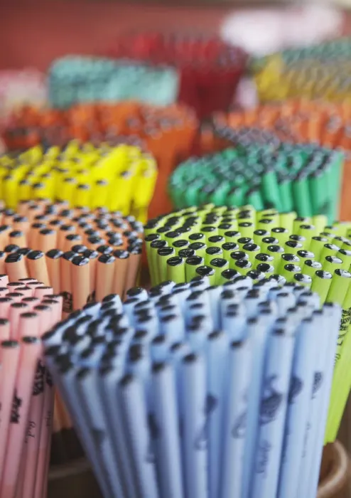 Framed Print : Colourful souvenir chopsticks in Chinatown, Singapore