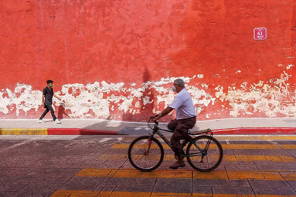 Colourful street scene, Merida, Yucatan, Mexico