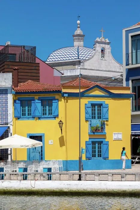 Framed Print : Colourful Traditional Buildings, Aveiro, Portugal, Southern Europe Framed Print : Colourful Traditional Buildings, Aveiro, Portugal, Southern Europe