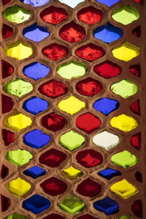 Framed Print : Colourful window detail, City Palace, Udaipur, Rajasthan, India Framed Print : Colourful window detail, City Palace, Udaipur, Rajasthan, India