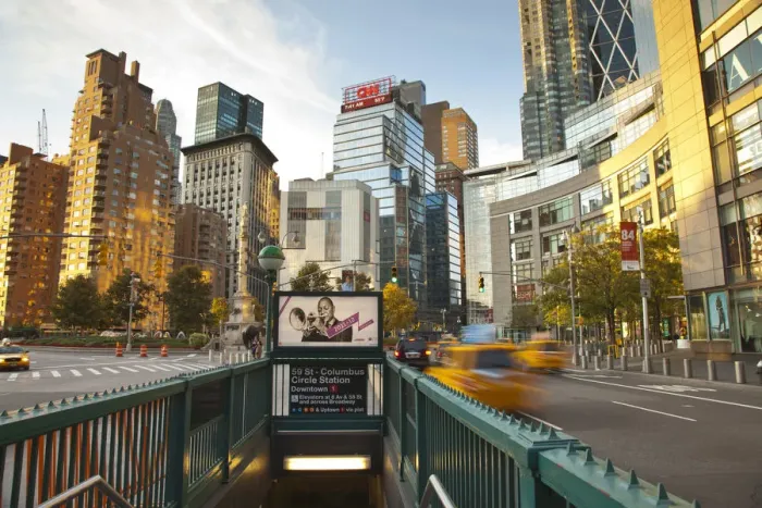 Framed Print : Columbus Circle, Manhattan, New York City, USA Framed Print : Columbus Circle, Manhattan, New York City, USA