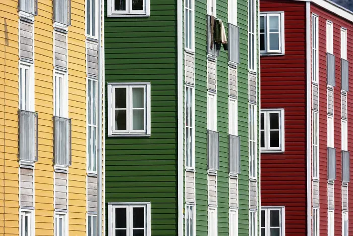 Framed Print : Colurful Houses, Nuuk, Greenland Framed Print : Colurful Houses, Nuuk, Greenland