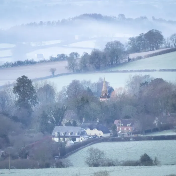 Framed Print : Compton Abbas from Melbury Hill, Blackmore Vale, Dorset, England, UK Framed Print : Compton Abbas from Melbury Hill, Blackmore Vale, Dorset, England, UK