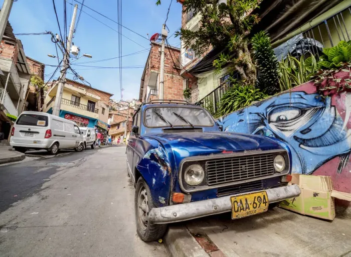 Framed Print : Comuna 13, Medellin, Antioquia Department, Colombia