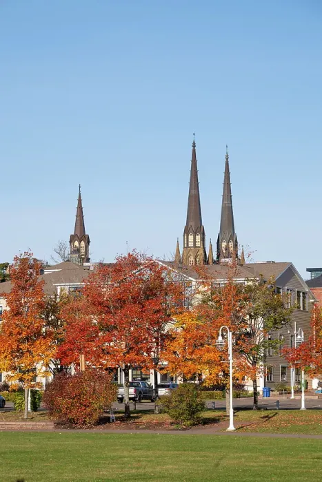 Framed Print : Confederation Landing & St. Dunstan's Basilica, Charlottetown, Prince Edward Island, Canada, North America Framed Print : Confederation Landing & St. Dunstan's Basilica, Charlottetown, Prince Edward Island, Canada, North America