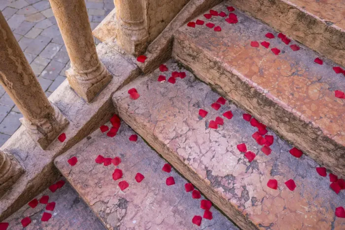 Framed Print : Confetti on steps leading to the Torre di Lamberti, Verona, Veneto, Italy Framed Print : Confetti on steps leading to the Torre di Lamberti, Verona, Veneto, Italy