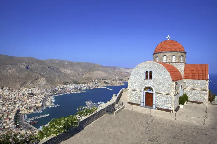 Framed Print : Convent Of Agios Savvas Above Pothia, Kalymnos, Dodecanese, Greek Islands, Greece, Europe Framed Print : Convent Of Agios Savvas Above Pothia, Kalymnos, Dodecanese, Greek Islands, Greece, Europe