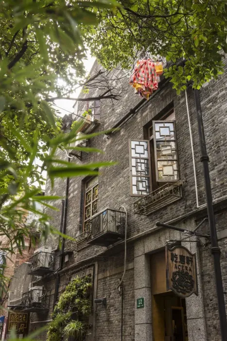 Framed Print : Converted shikumen houses, Tianzifang, French Concession, Shanghai, China