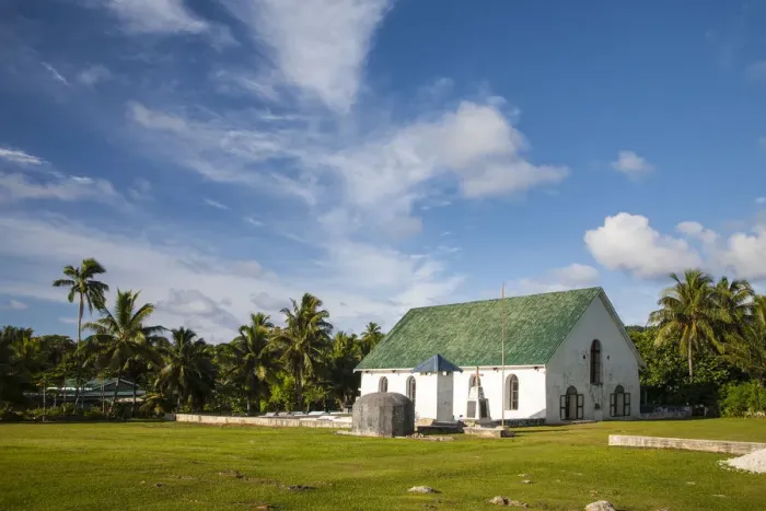 Framed Print : Cook Islands, Rarotonga, small church in the countryside Framed Print : Cook Islands, Rarotonga, small church in the countryside