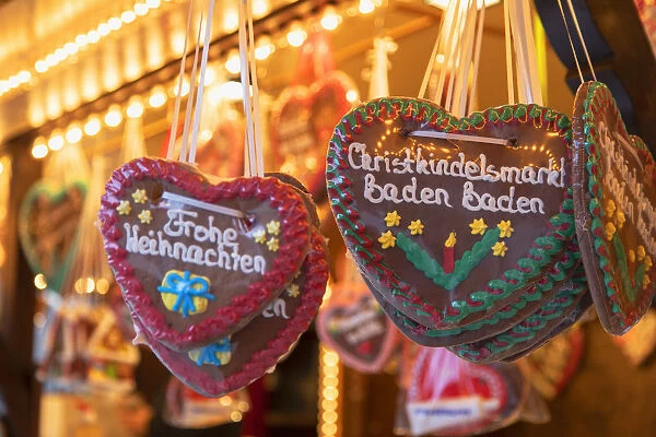 Cookies at Christmas Market, Baden-Baden, Baden-WAorttemberg, Germany