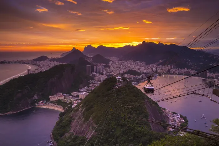 Framed Print : Copacabana beach and Rio de Janeiro from the Sugar Loaf, Brazil Framed Print : Copacabana beach and Rio de Janeiro from the Sugar Loaf, Brazil