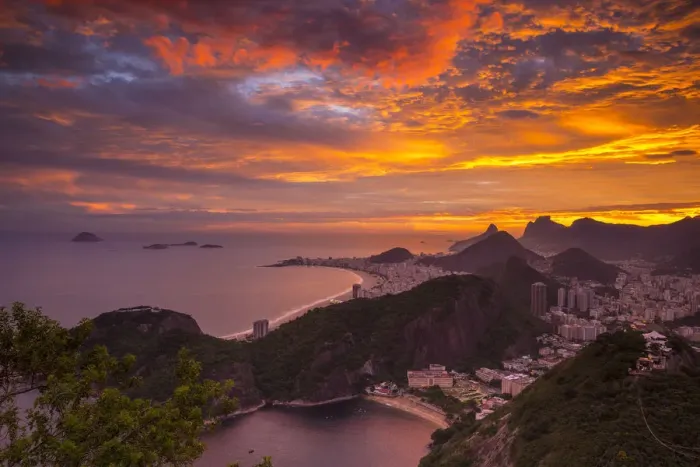 Framed Print : Copacabana beach and Rio de Janeiro from the Sugar Loaf, Brazil Framed Print : Copacabana beach and Rio de Janeiro from the Sugar Loaf, Brazil