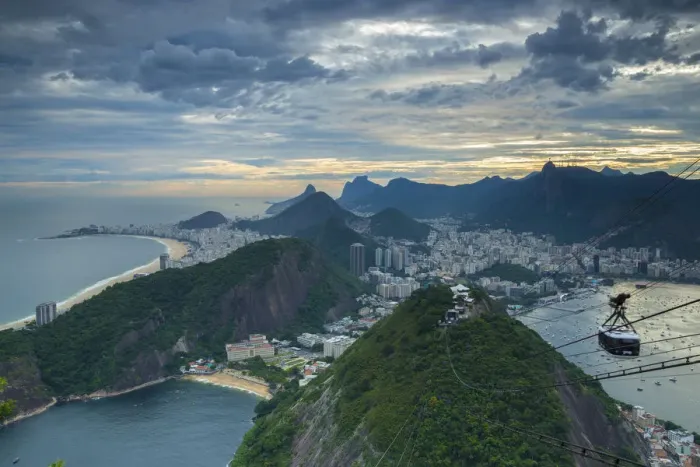 Framed Print : Copacabana beach and Rio de Janeiro from the Sugar Loaf, Brazil Framed Print : Copacabana beach and Rio de Janeiro from the Sugar Loaf, Brazil