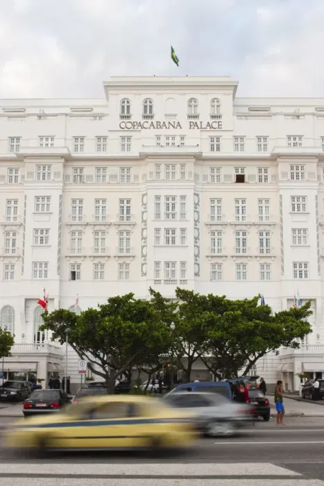 Framed Print : Copacabana Palace Hotel, Avenida Atlantica, Copacabana Beach, Copacabana Palace hotel
