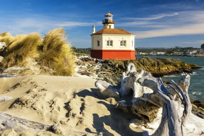 Framed Print : Coquille River Lighthouse, Bandon, Oregon, USA Framed Print : Coquille River Lighthouse, Bandon, Oregon, USA