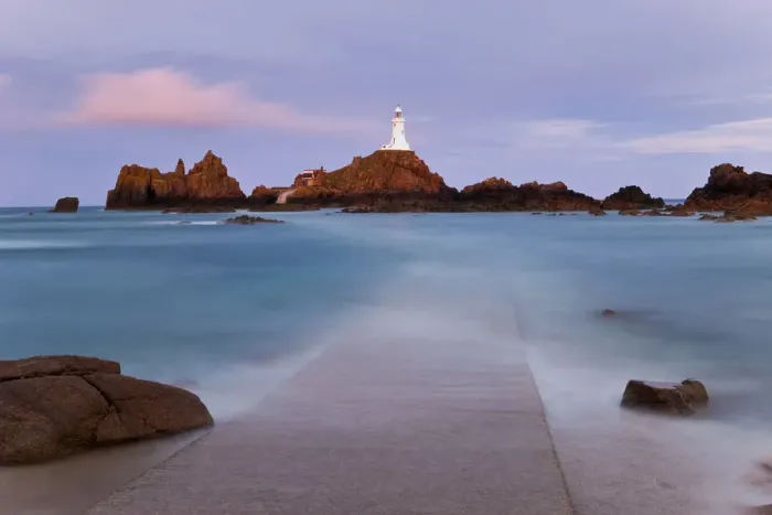 Framed Print : Corbiere Lighthouse, Jersey, Channel Islands, UK Framed Print : Corbiere Lighthouse, Jersey, Channel Islands, UK