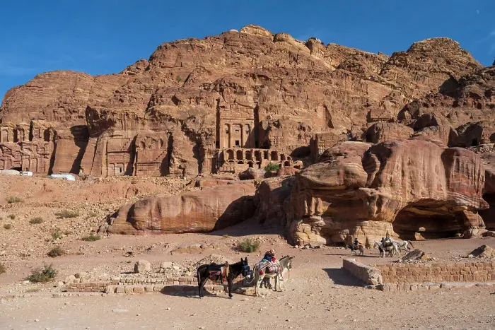 Framed Print : Corinthian and Palace Tombs, Petra, Jordan