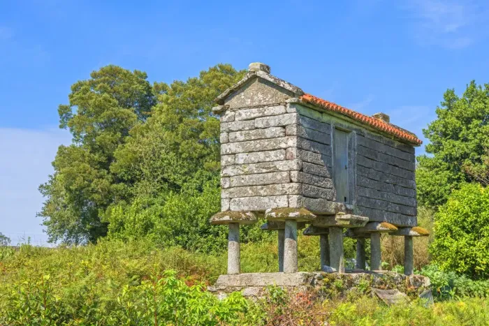 Framed Print : Corn crib, La Coruna, Galicia, Spain Framed Print : Corn crib, La Coruna, Galicia, Spain