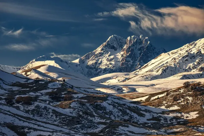 Framed Print : Corno Grande snow capped. Abruzzo, Italy Framed Print : Corno Grande snow capped. Abruzzo, Italy