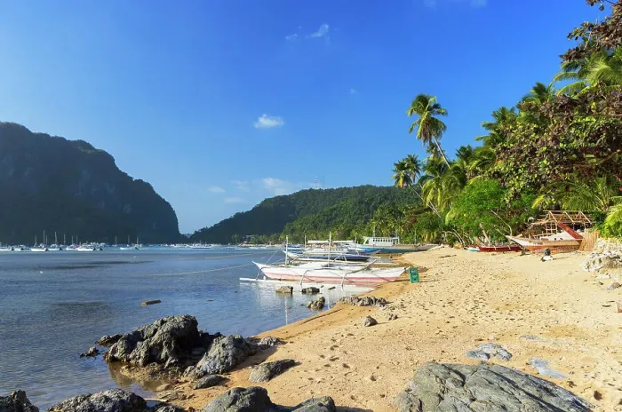 Framed Print : Corong Corong Beach, El Nido, Bacuit Bay, Palawan, Philippines Framed Print : Corong Corong Beach, El Nido, Bacuit Bay, Palawan, Philippines