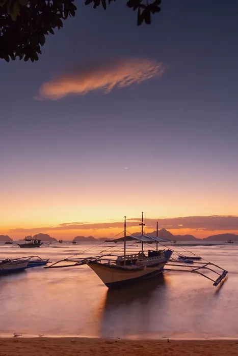 Framed Print : Corong Corong Beach at sunset, El Nido, Bacuit Bay, Palawan, Philippines Framed Print : Corong Corong Beach at sunset, El Nido, Bacuit Bay, Palawan, Philippines