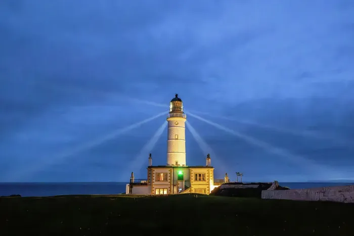 Framed Print : Corsewall Lighthouse in operation at night, Corsewall Point, Dumfries and Galloway, Scotland, UK Framed Print : Corsewall Lighthouse in operation at night, Corsewall Point, Dumfries and Galloway, Scotland, UK