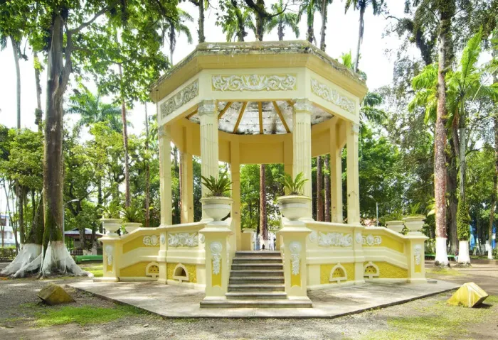 Framed Print : Costa Rcia, Puerto Limon, Parque Vargas, Neoclassic Kiosk, Built In 1911, Art Noveau Framed Print : Costa Rcia, Puerto Limon, Parque Vargas, Neoclassic Kiosk, Built In 1911, Art Noveau