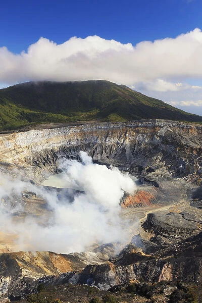 Costa Rica, Central Highlands, Poas Volcano National Park, inner crater