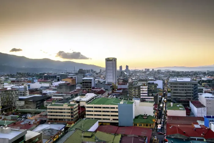 Framed Print : Costa Rica, San Jose, Downtown, Sunset Framed Print : Costa Rica, San Jose, Downtown, Sunset