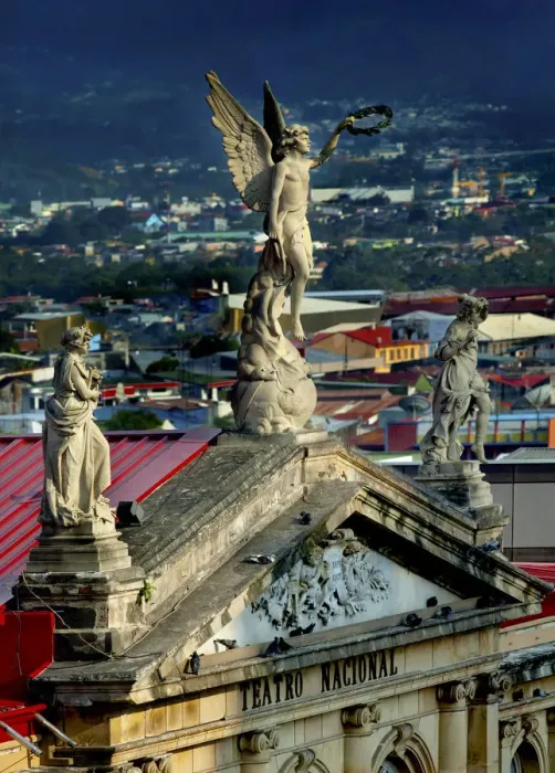 Framed Print : Costa Rica, San Jose, National Theater, Statues, Front Entrance, Landmark Framed Print : Costa Rica, San Jose, National Theater, Statues, Front Entrance, Landmark
