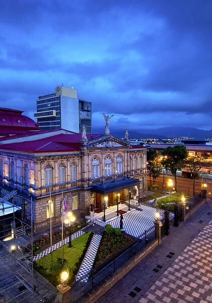 Costa Rica, San Jose, The National Theater, Built In 1897, Finest Historical Building