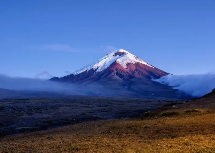 Framed Print : Cotopaxi Volcano at dusk, Cotopaxi National Park, Cotopaxi Province, Ecuador
