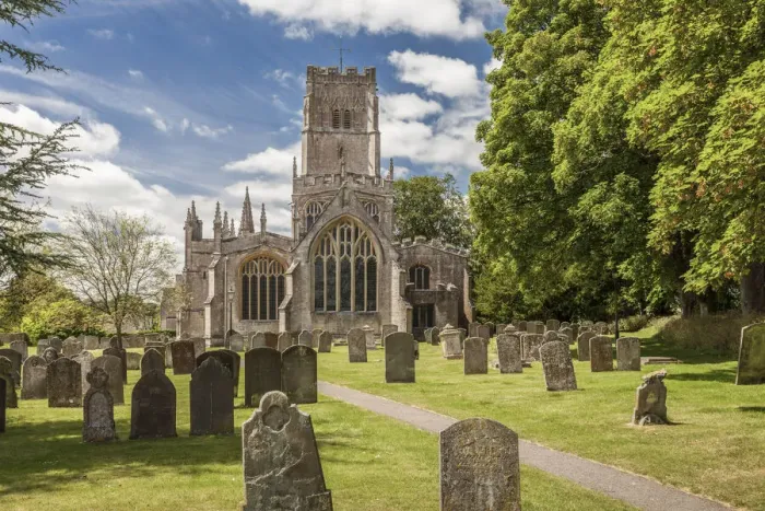 Framed Print : Cotswolds Cathedral in Northleach, Cheltenham, Gloucestershire, England