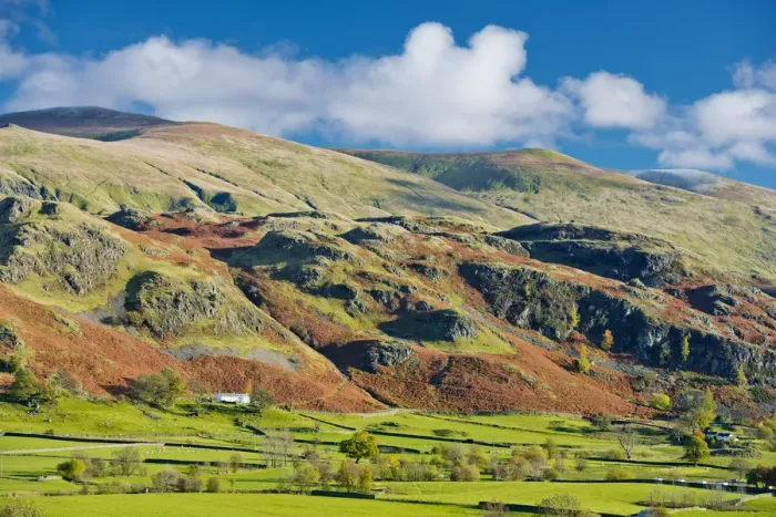 Framed Print : Cottage in Dale Bottom, Lake District National Park, Cumbria, England